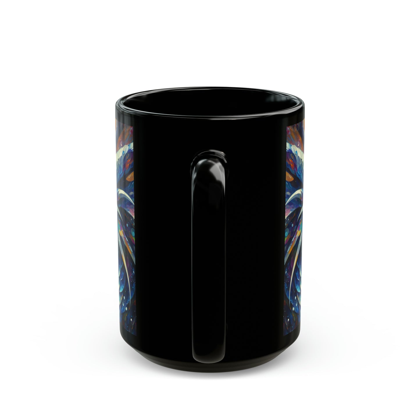 Opal Dragon - Black Mugs (11oz, 15oz)