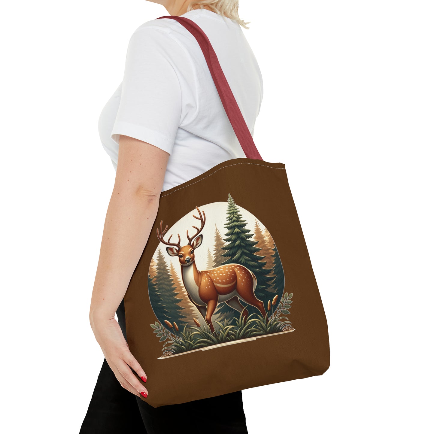 Buck in Forest - Tote Bag