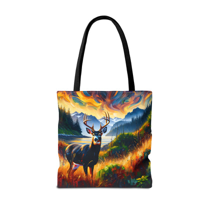 Black Tail Buck in Olympic National Park - Tote Bag