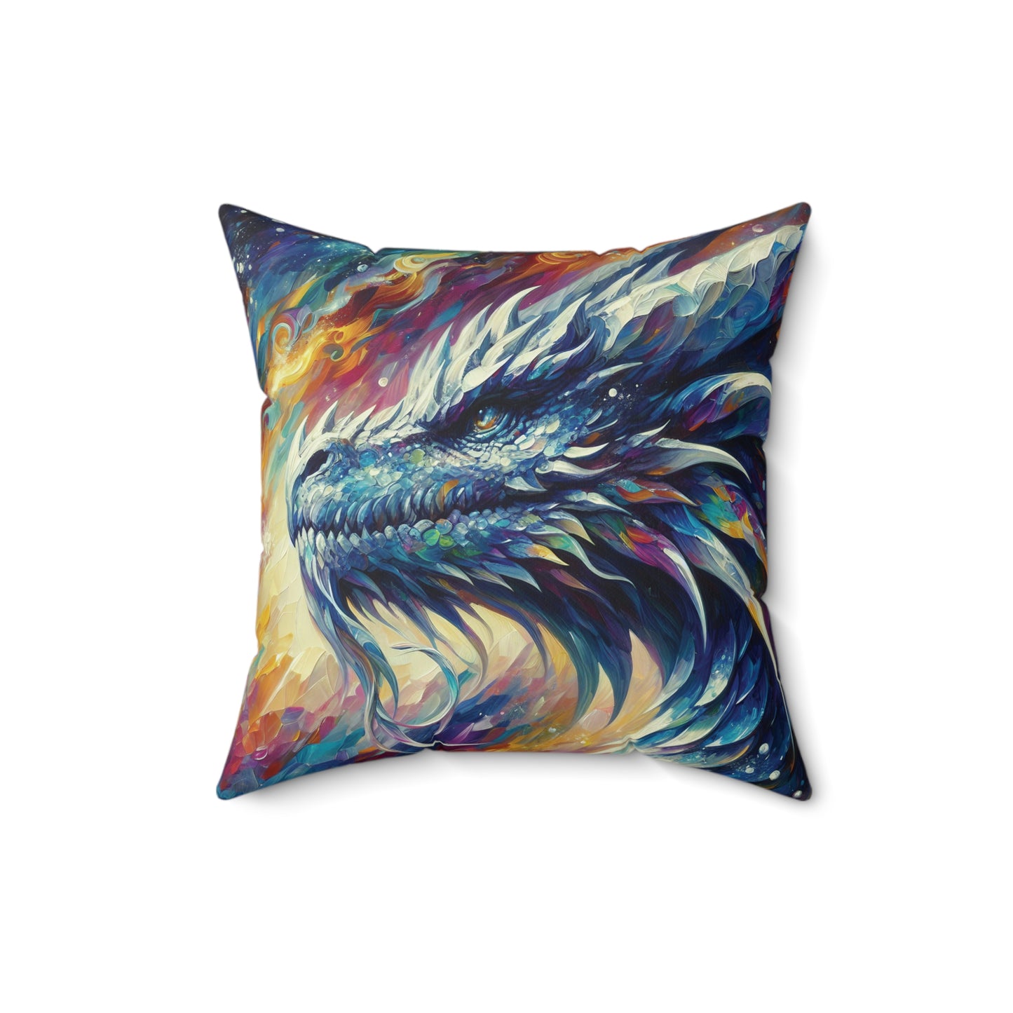 Opal Dragon - Square Pillow