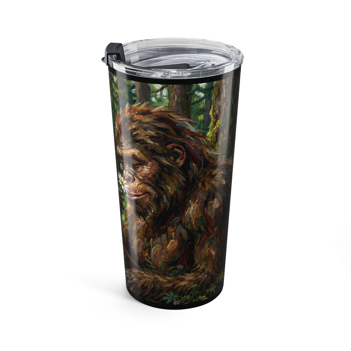 Sasquatch Forest 20oz Tumbler — Bigfoot Nature Travel Mug