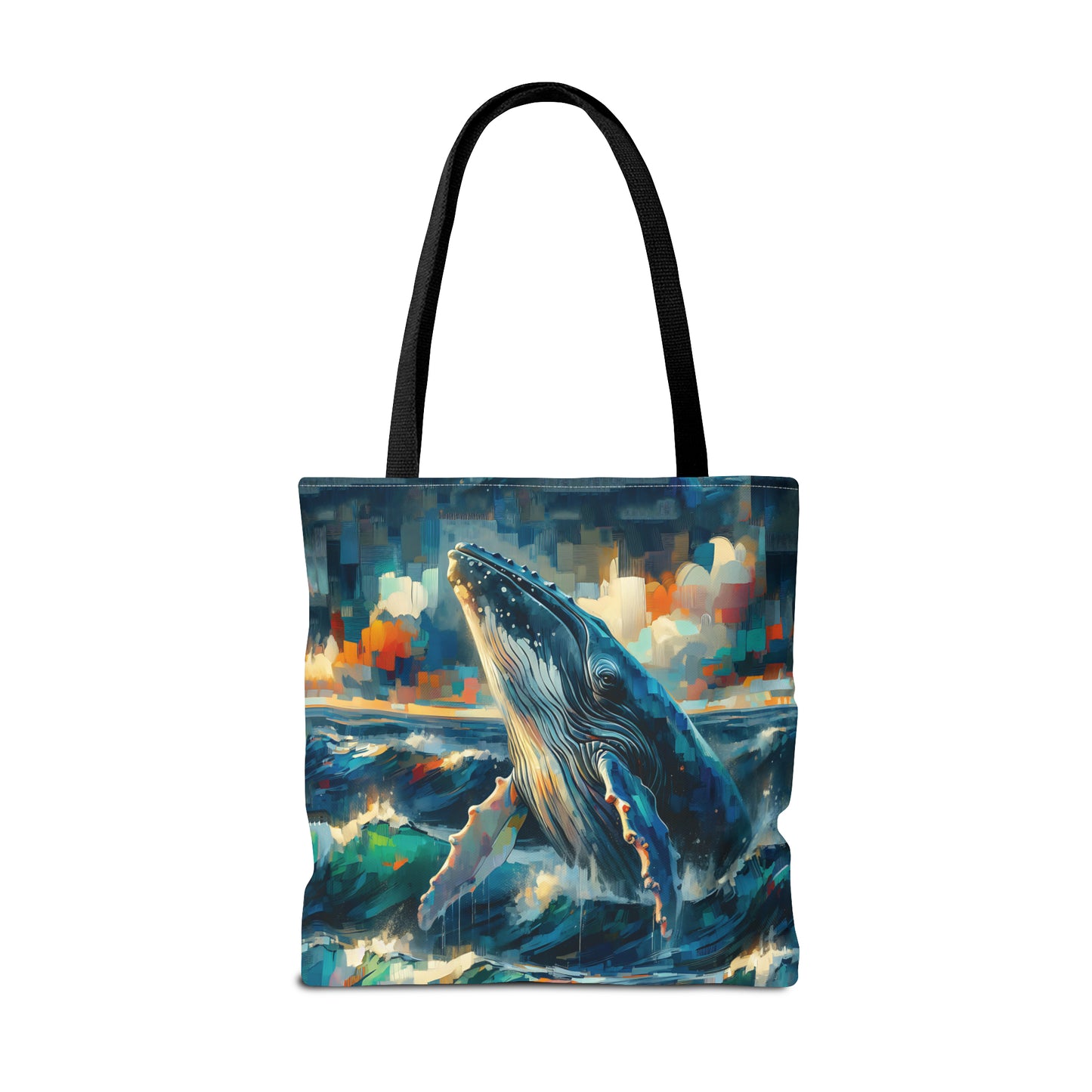 Humpback Breaching - Tote Bag