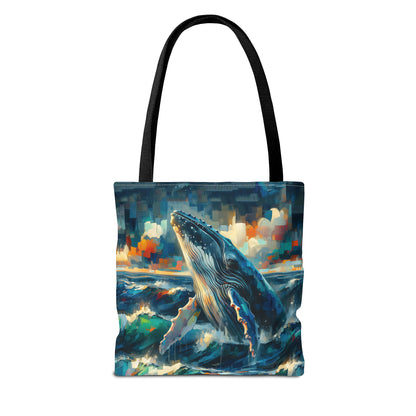 Humpback Breaching - Tote Bag