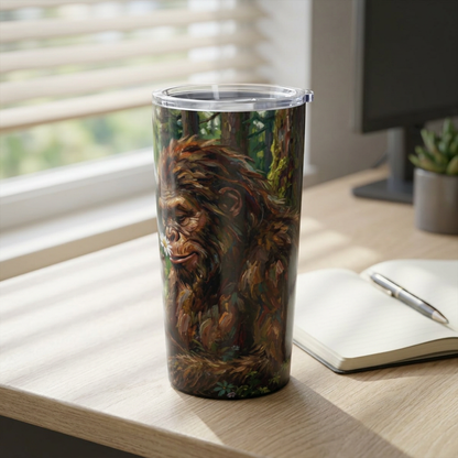Sasquatch Forest 20oz Tumbler — Bigfoot Nature Travel Mug