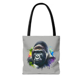 Silverback Male Gorilla Watercolor Tote Bag