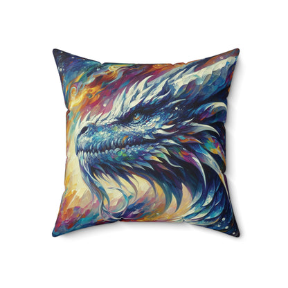 Opal Dragon - Square Pillow