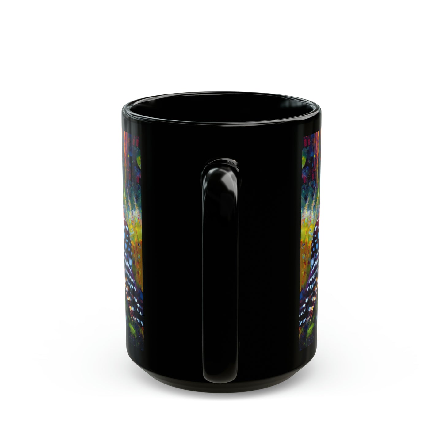 Barred Owl - Black Mugs (11oz, 15oz)