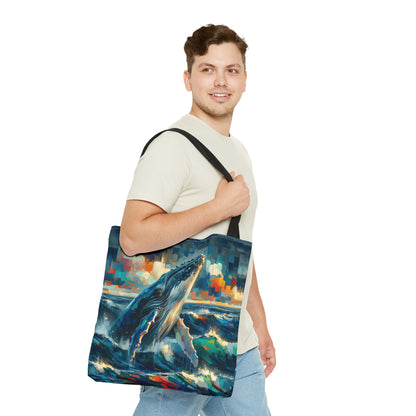 Humpback Breaching - Tote Bag