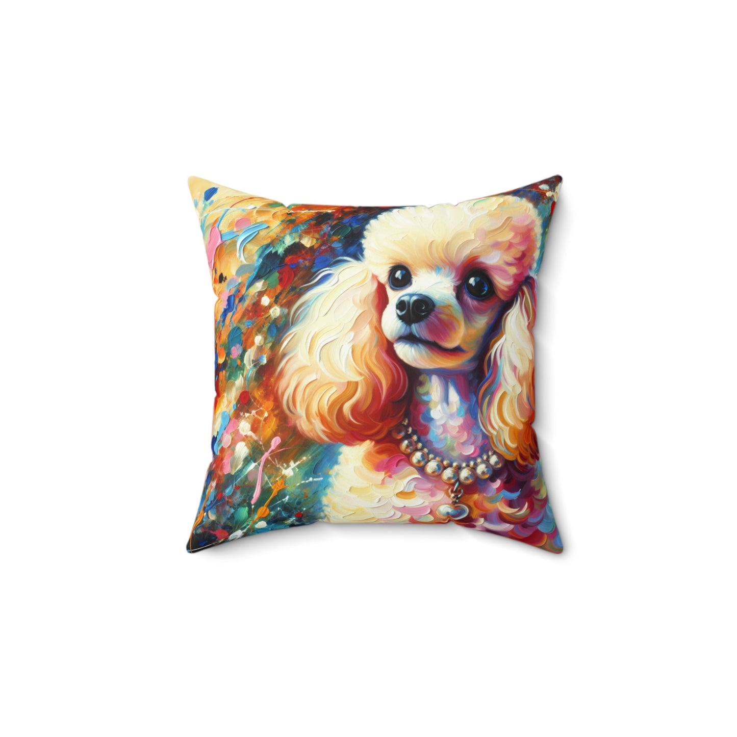 Cream Poodle - Square Pillows