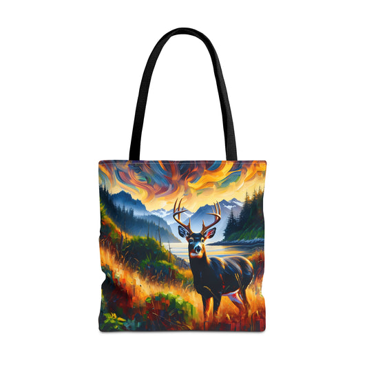 Black Tail Buck in Olympic National Park - Tote Bag