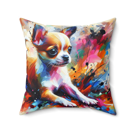 Chihuahua Mayhem - Square Pillow