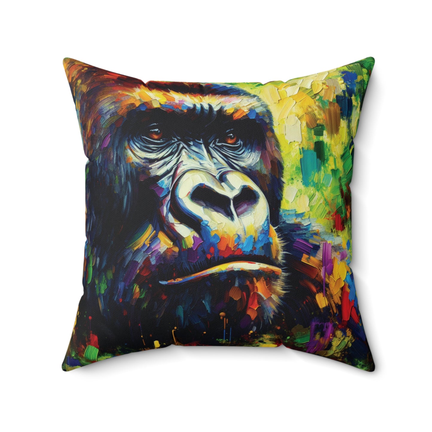 Pensive Gorilla - Square Pillows