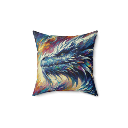 Opal Dragon - Square Pillow