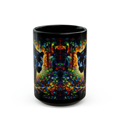 Black Panther Stalking - Black Mugs (11oz, 15oz)