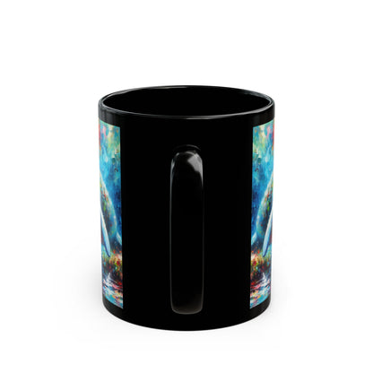 Manatee Garden - Black Mug (11oz, 15oz)