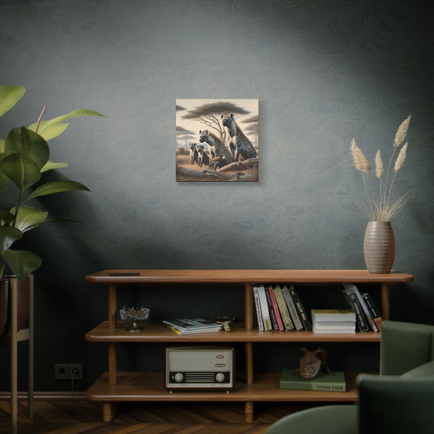 Hyena Family Canvas Art Print
