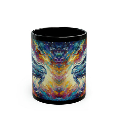 Opal Dragon - Black Mugs (11oz, 15oz)