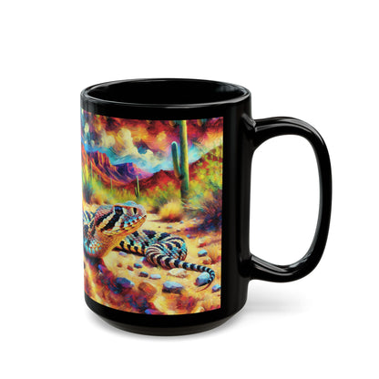 Desert Rattlesnake - Black Mug (11oz, 15oz)