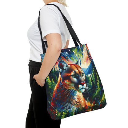 Lake Crescent Cougar - Tote Bag