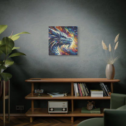 Canvas Wall Art - Opal Dragon Impressionist Art Print