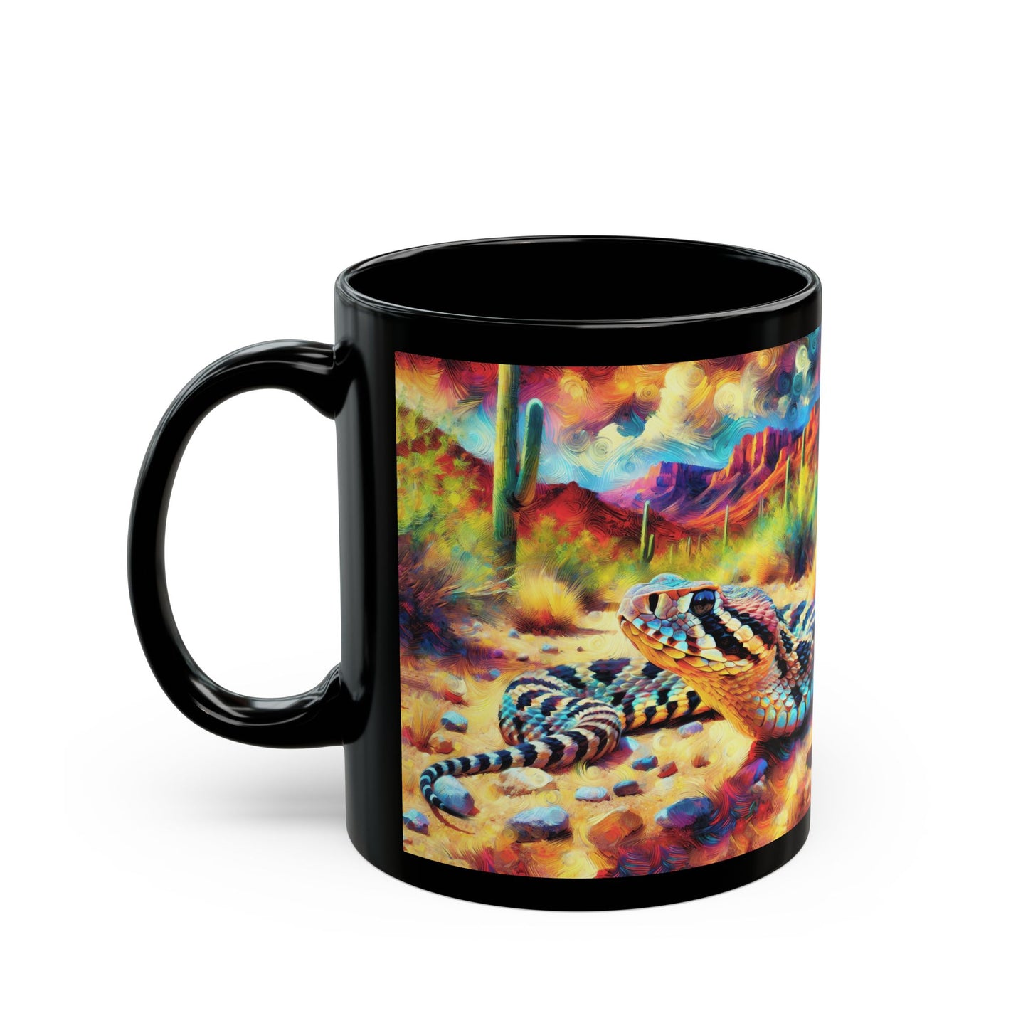 Desert Rattlesnake - Black Mug (11oz, 15oz)