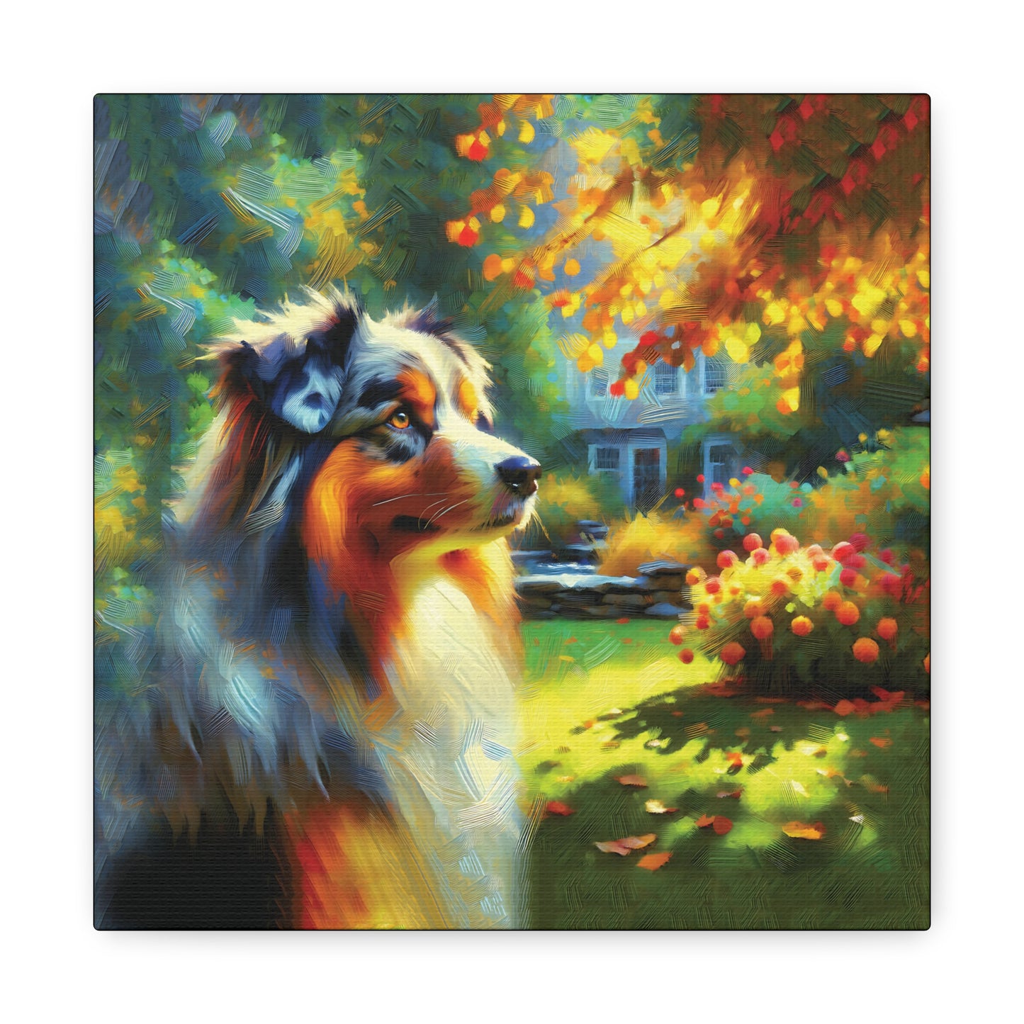 Aussie Autumn Impressionist Canvas Art Print
