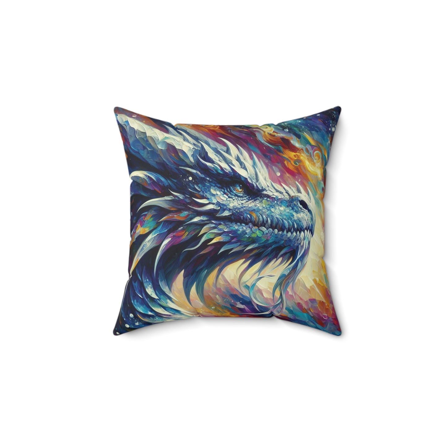 Opal Dragon - Square Pillow