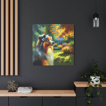 Aussie Autumn Impressionist Canvas Art Print