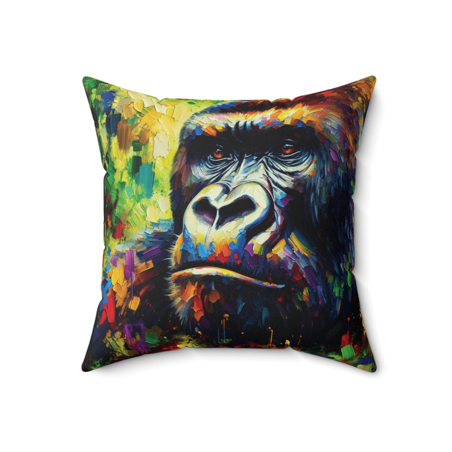 Pensive Gorilla - Square Pillows