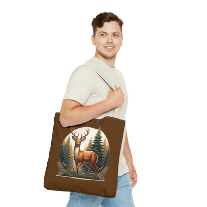 Buck in Forest - Tote Bag