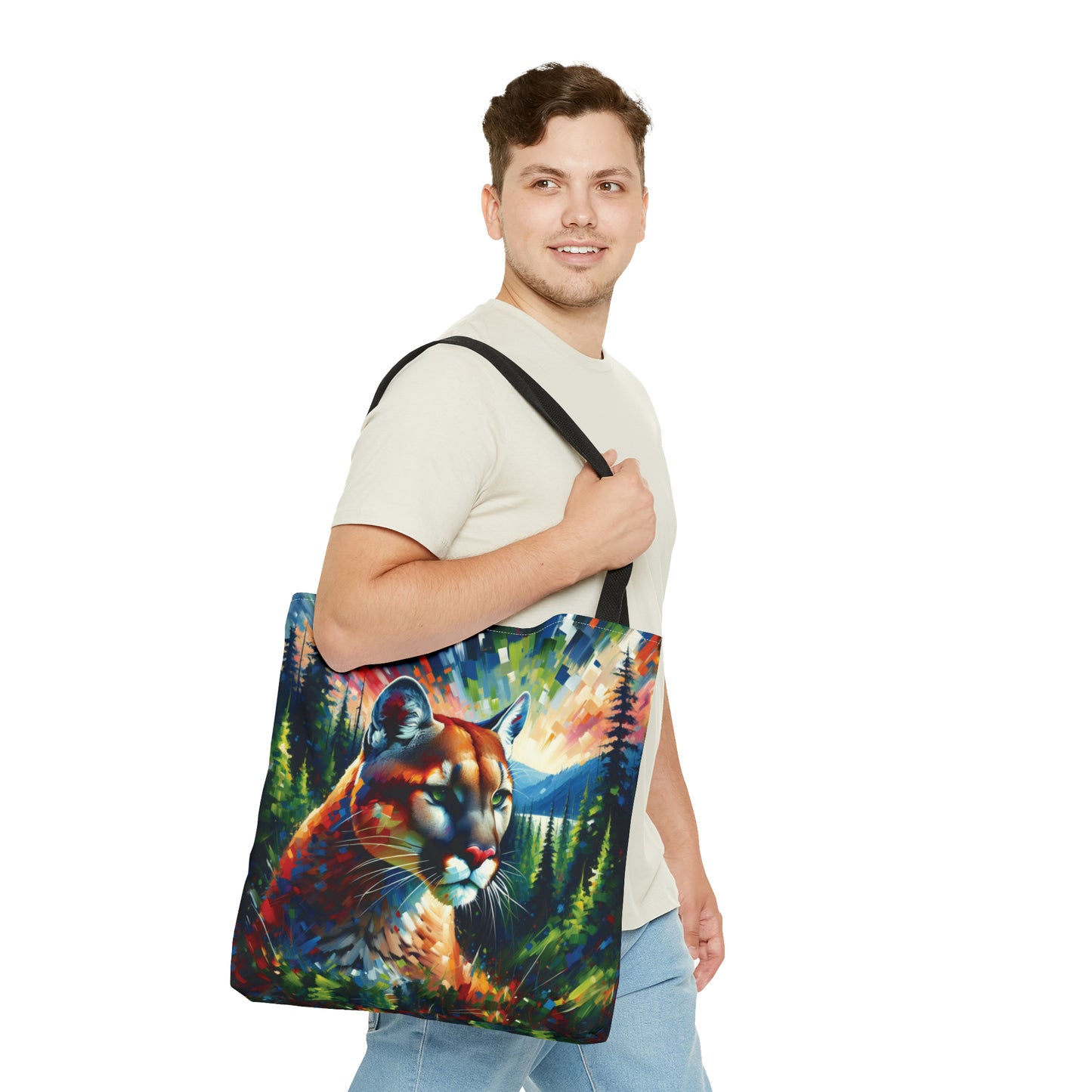 Lake Crescent Cougar - Tote Bag