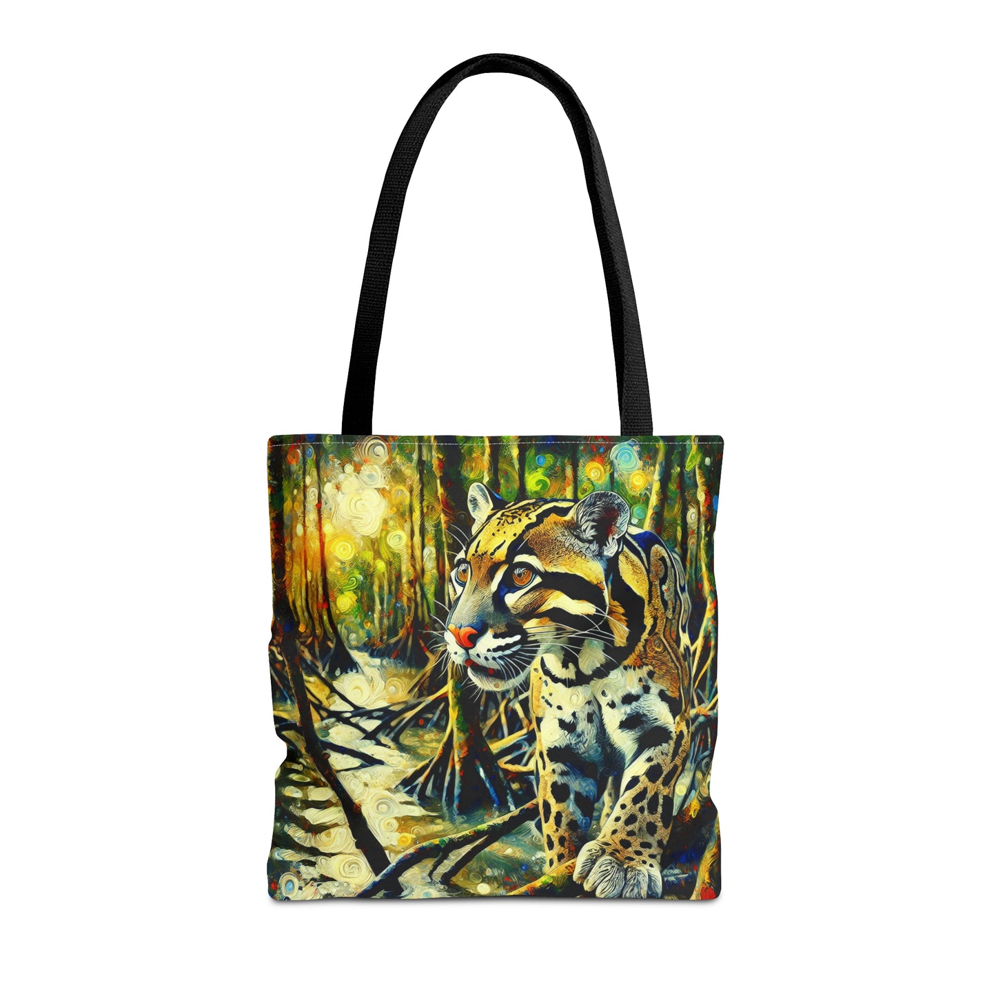 Clouded Leopard with Mangrove Trees - Tote Bag