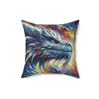 Opal Dragon - Square Pillow