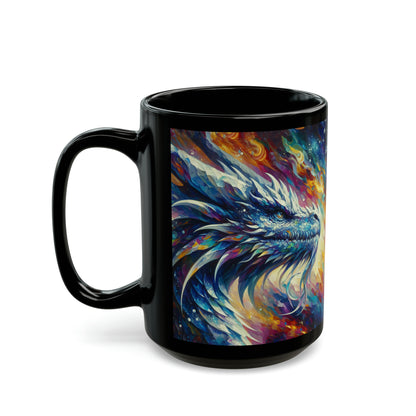 Opal Dragon - Black Mugs (11oz, 15oz)