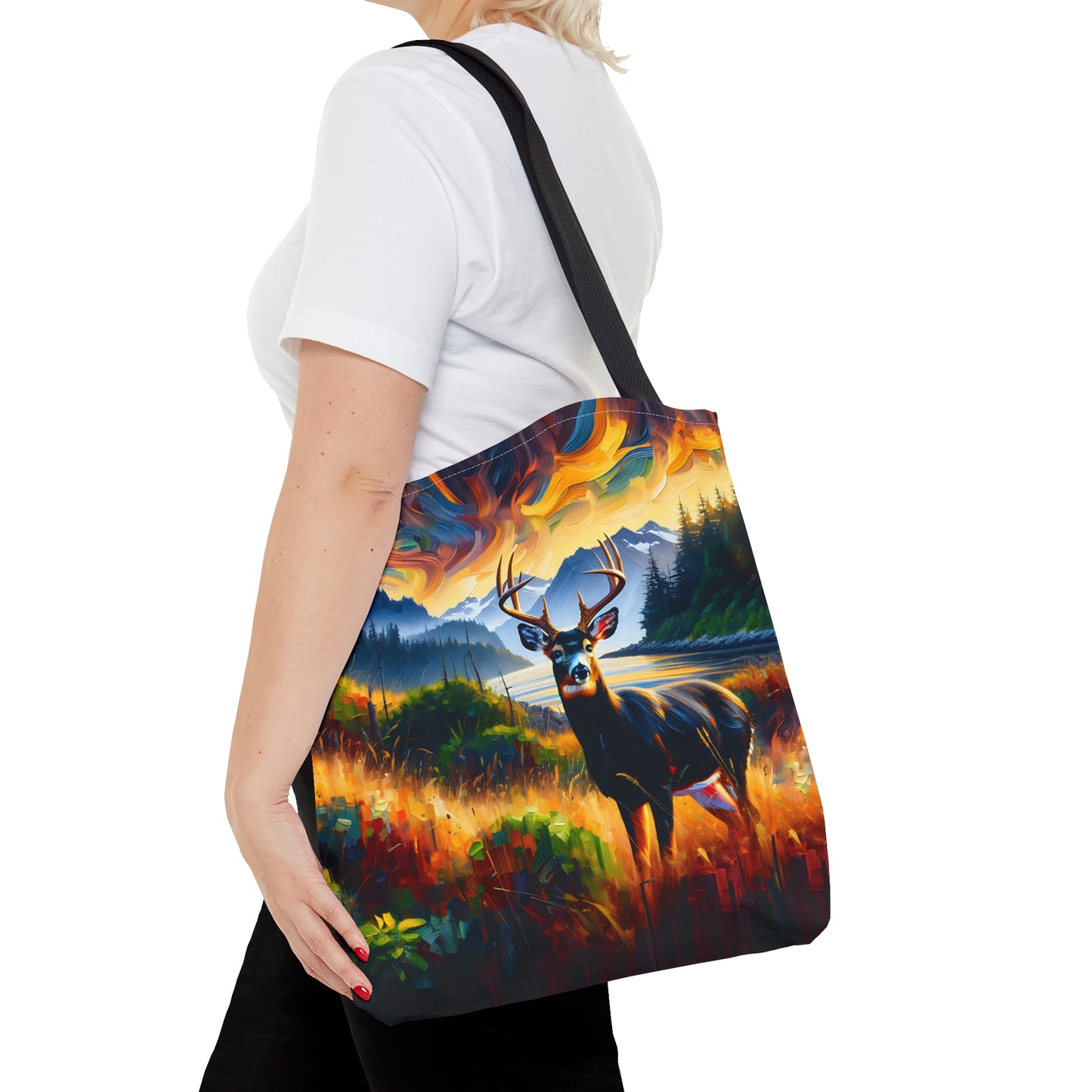 Black Tail Buck in Olympic National Park - Tote Bag