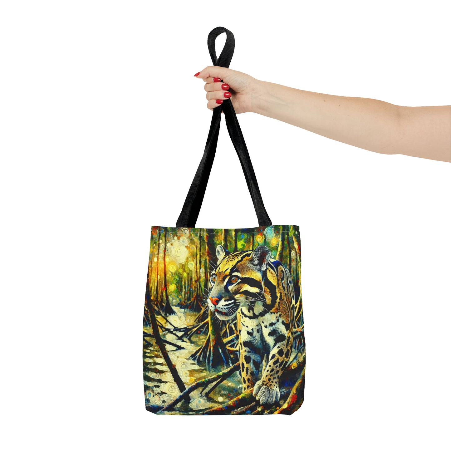 Clouded Leopard with Mangrove Trees - Tote Bag