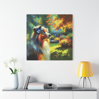 Aussie Autumn Impressionist Canvas Art Print