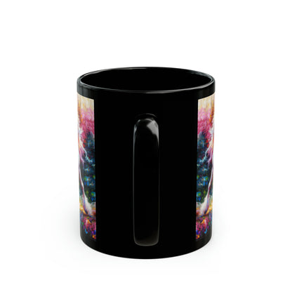 Unicorn Dad Meets His Daughter - Black Mugs (11oz, 15oz)