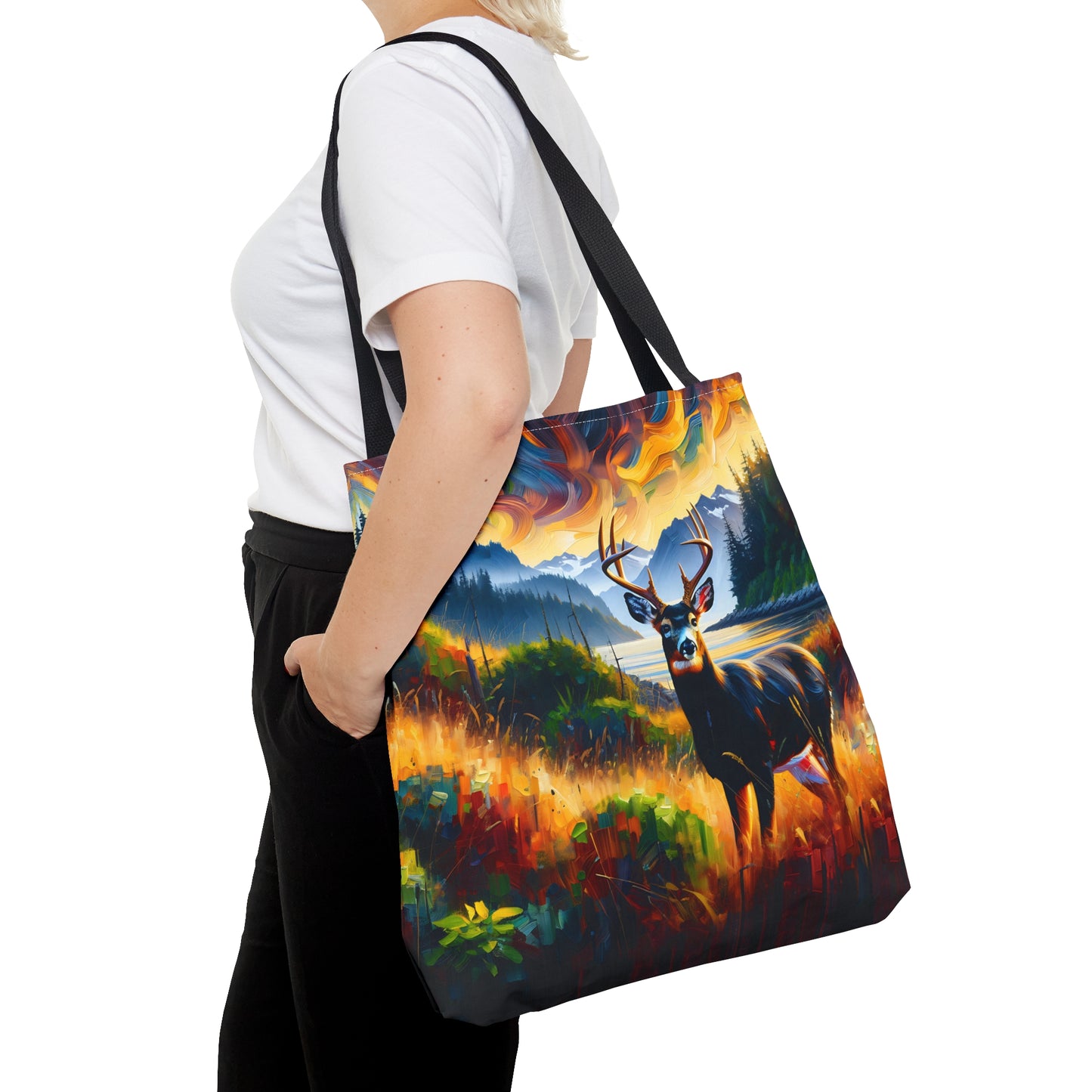 Black Tail Buck in Olympic National Park - Tote Bag