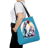 Penguin and Baby Tote Bag