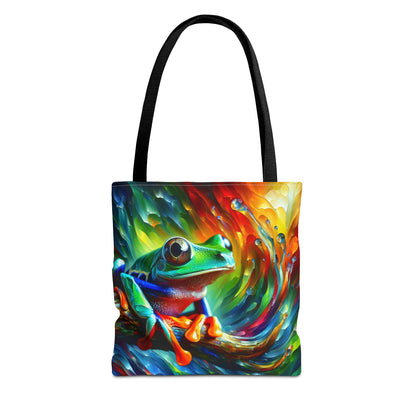 Treefrog Swirl Tote Bag