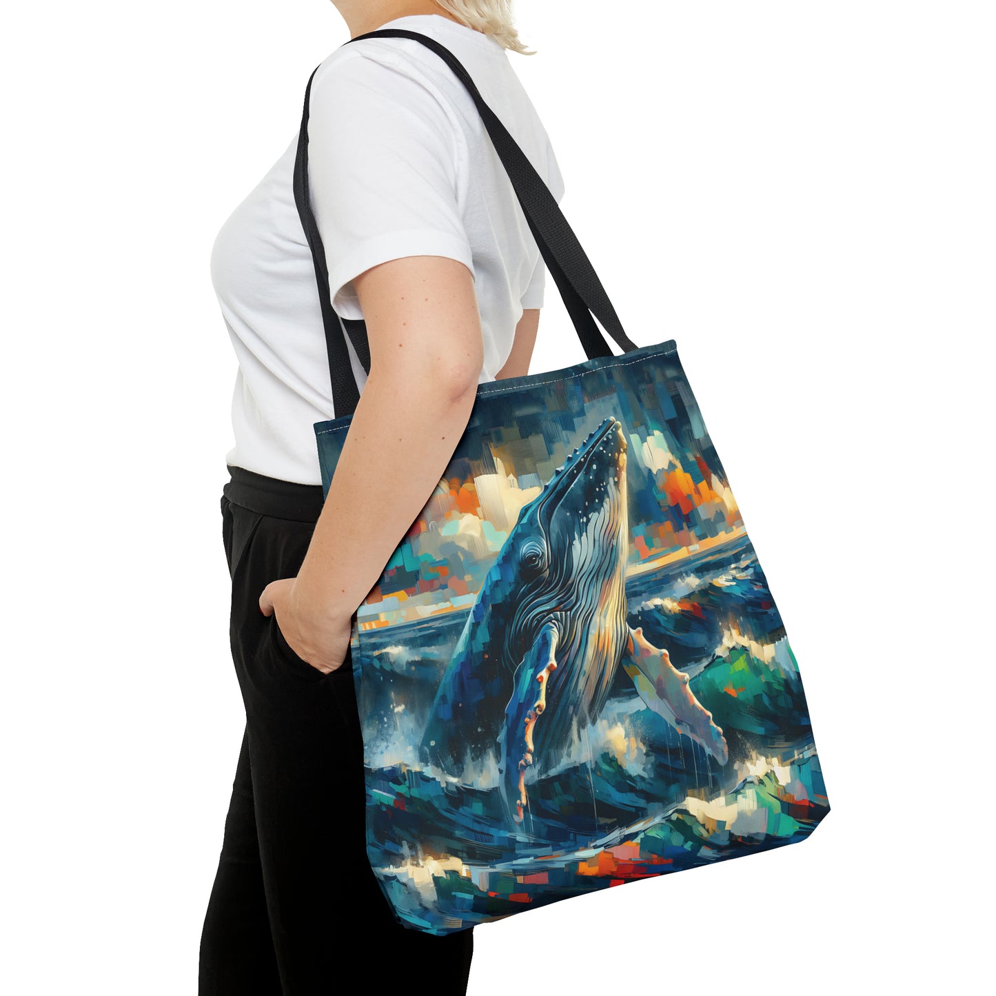 Humpback Breaching - Tote Bag