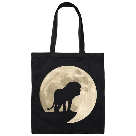 Lion Moon - Canvas Tote Bag