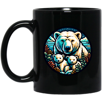 Polar Bear Circle Mugs