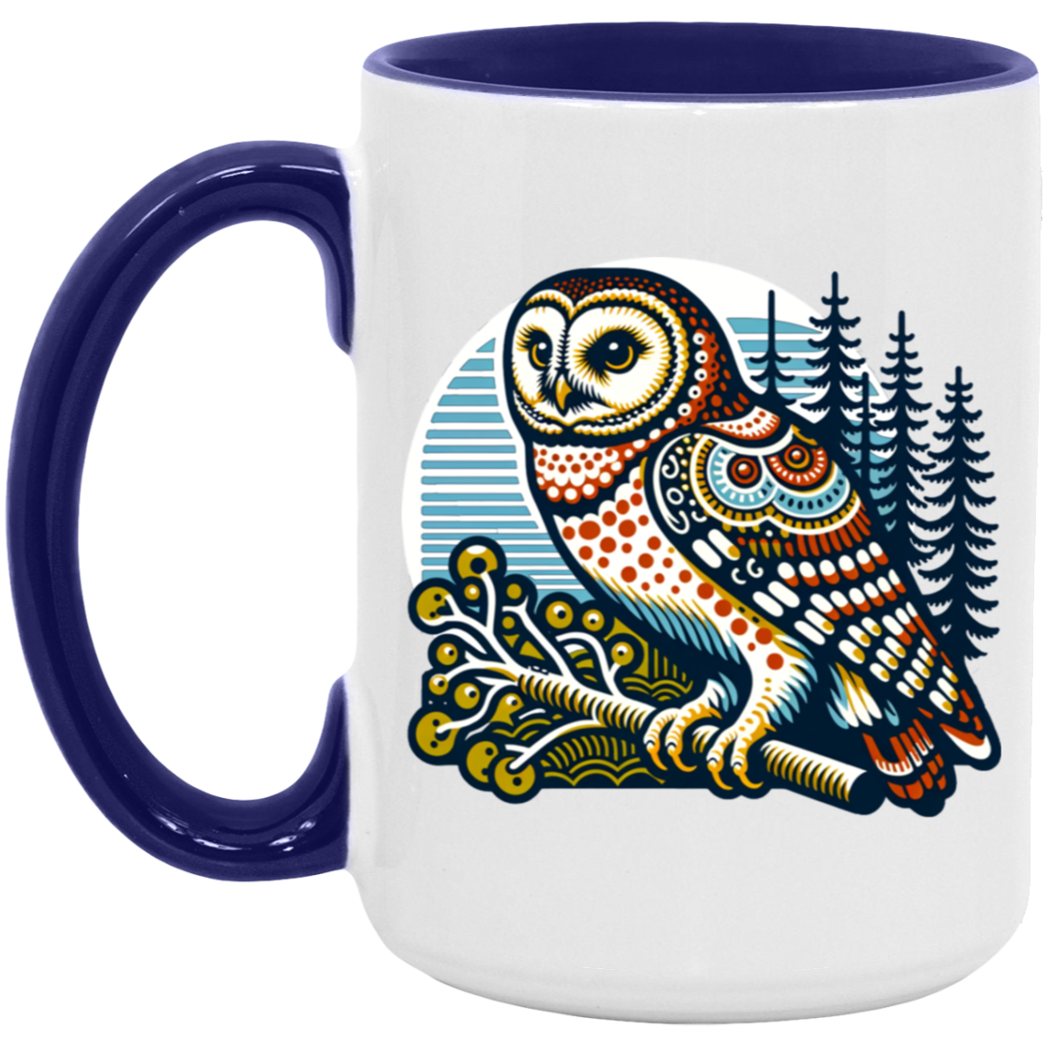 Folk Art Owl - Mugs