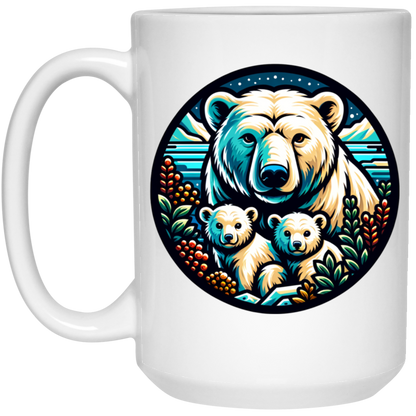 Polar Bear Circle Mugs