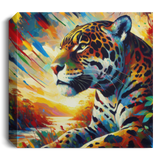 Jaguar Sunset Canvas Art Prints