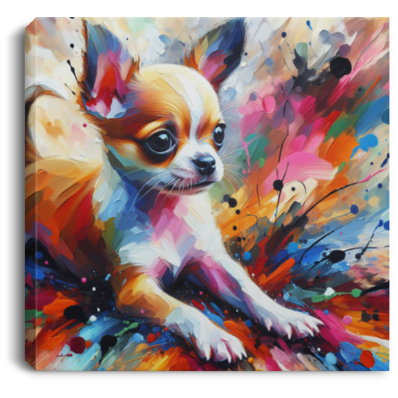 Chihuahua Mayhem Canvas Art Prints