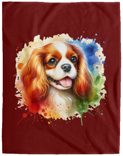 Blenheim Cavalier King Charles Spaniel Fleece Blankets