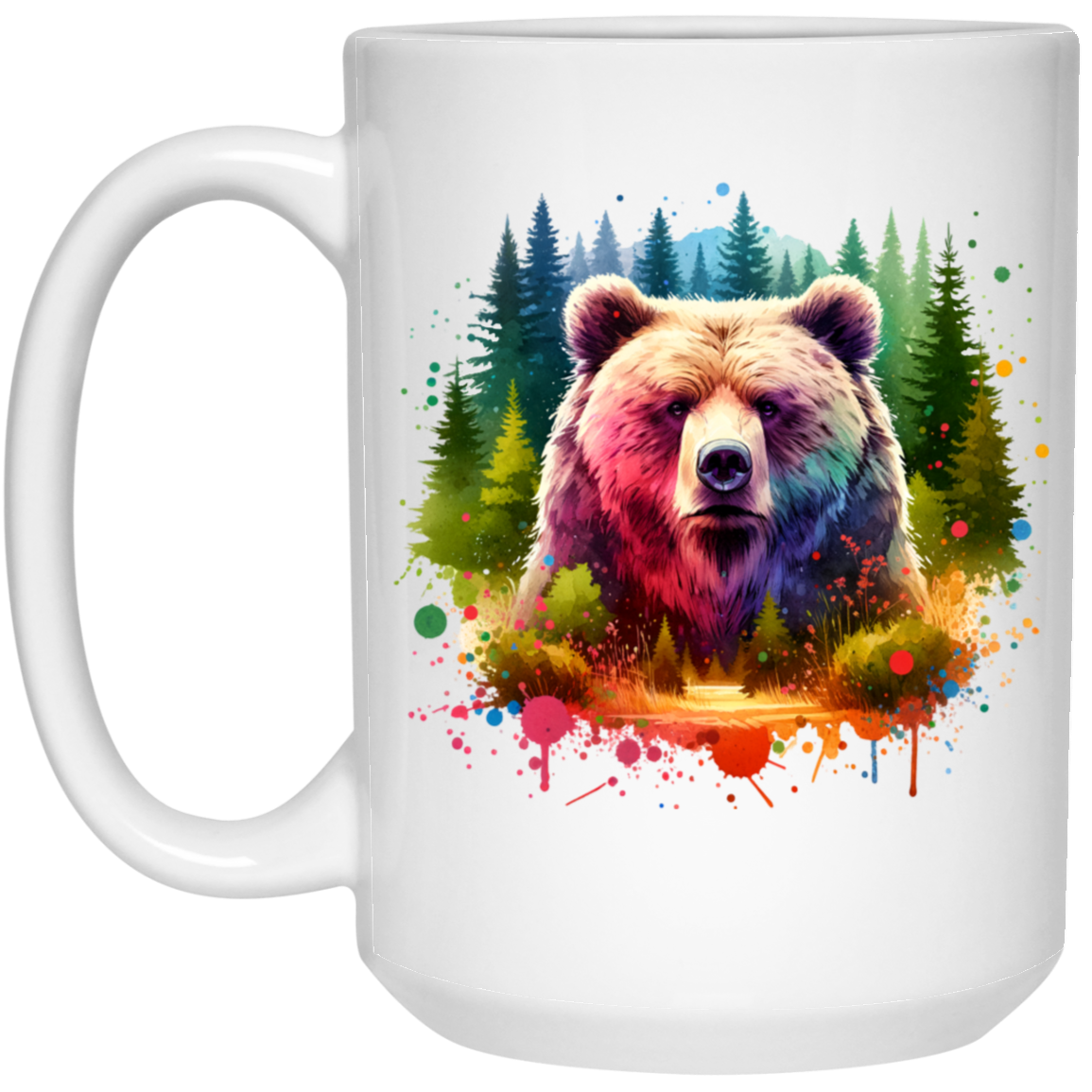 Grizzly Bear Portrait - Mugs